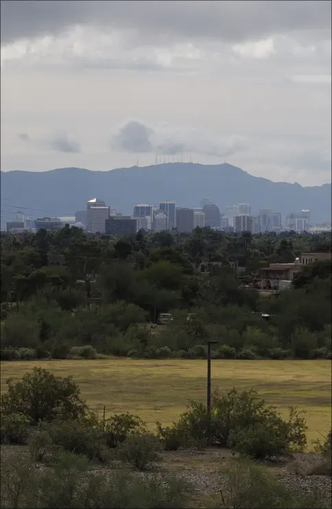 Looking down on Phoenix